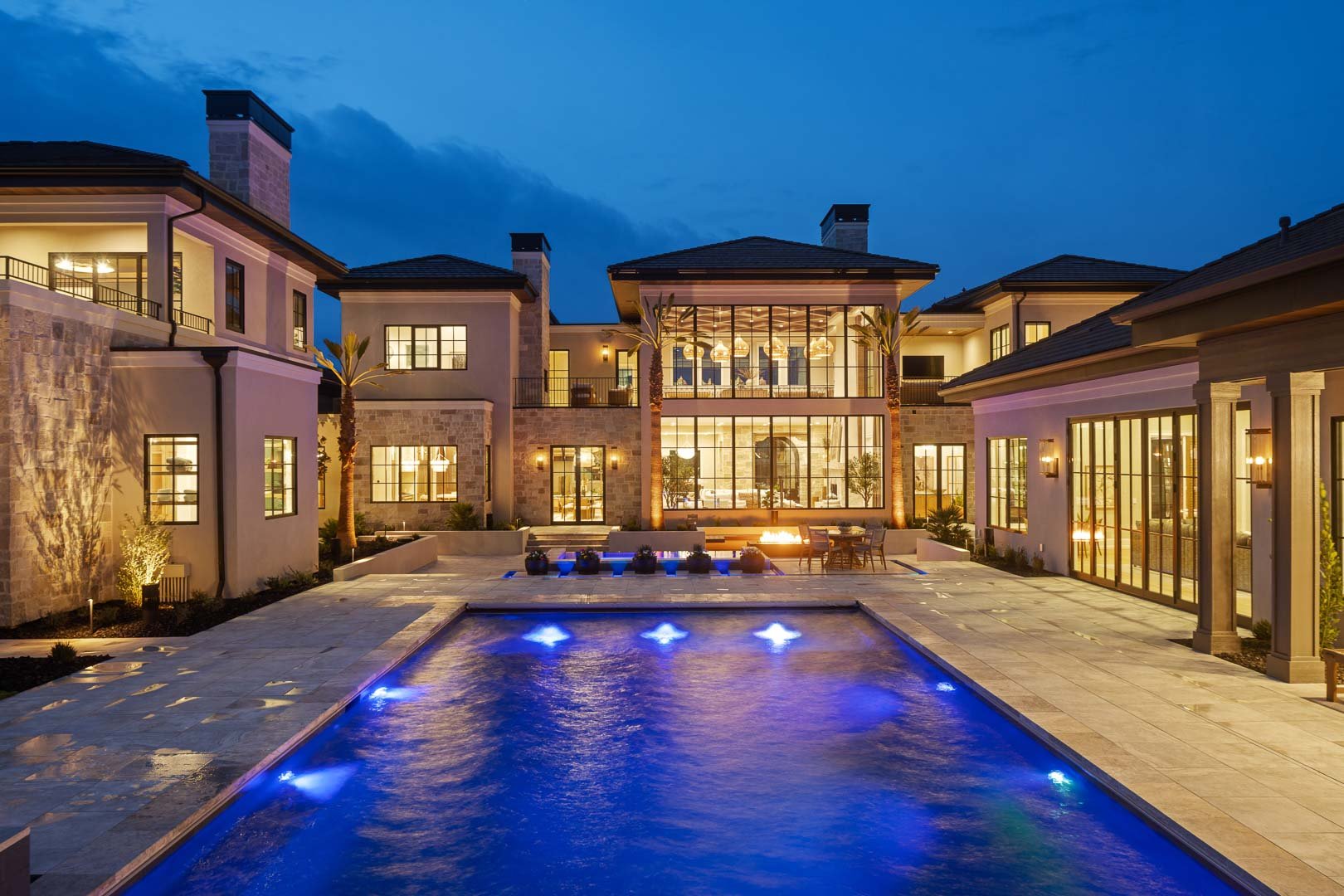 The Phoenix Pool at Twilight